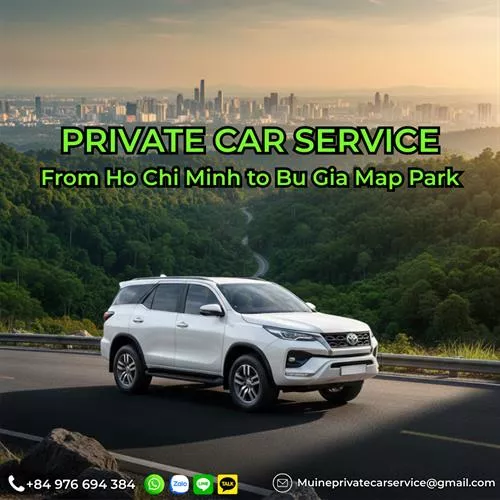 Ho Chi Minh to Bu Gia Map National Park Private Car